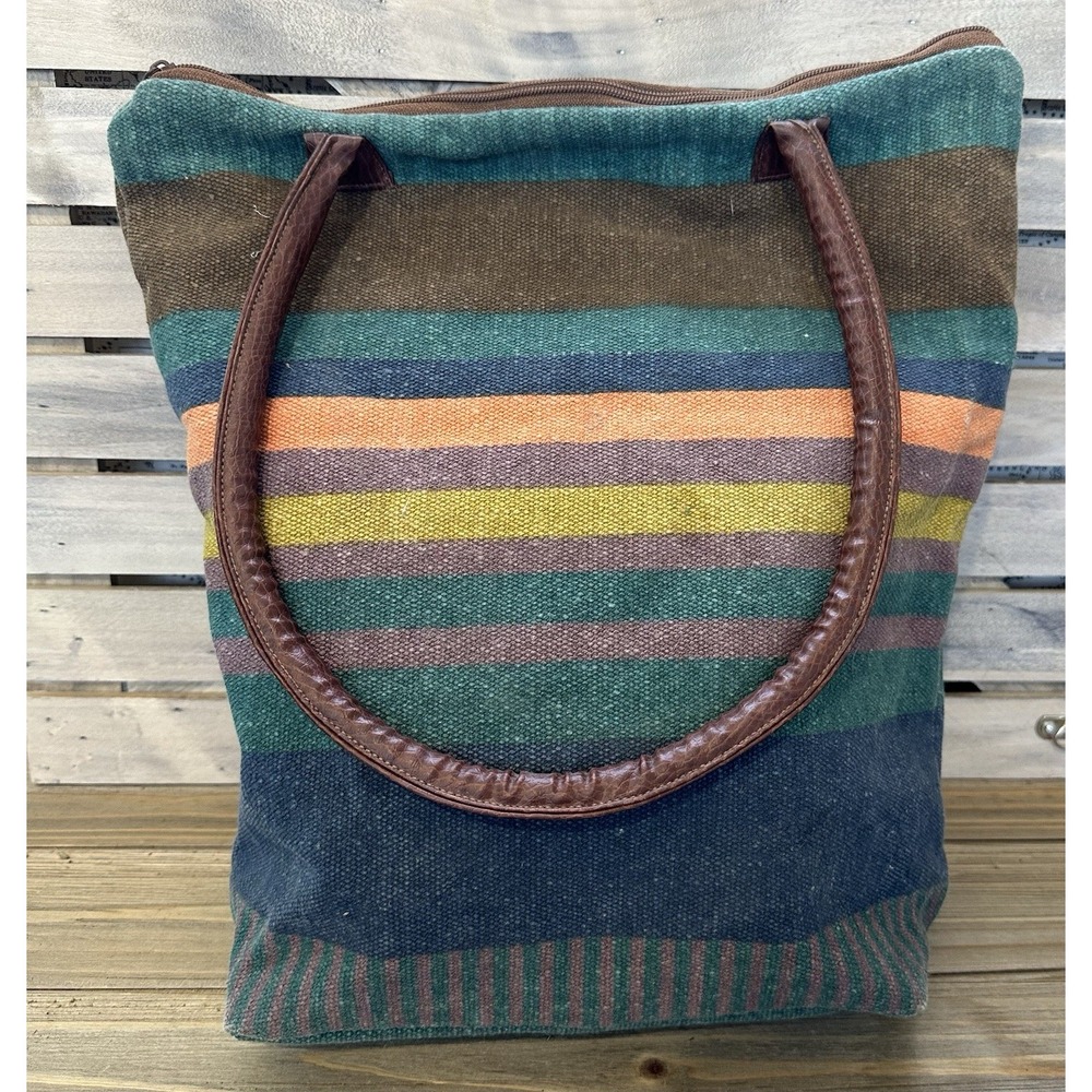 Pine Creek Canvas BOHO Tote Purse City Preppy Aztec HOBO Market